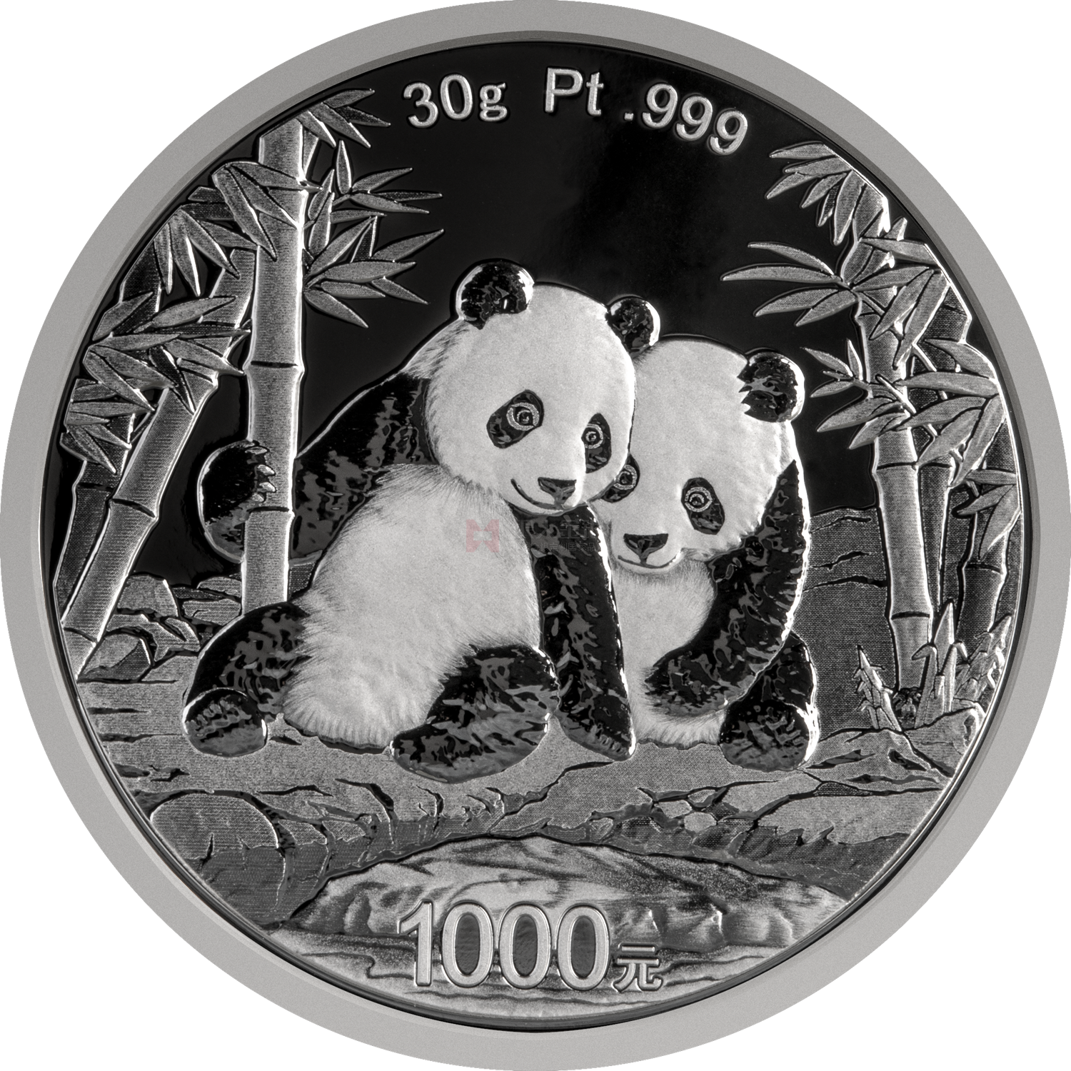 2026版熊猫30克精制铂质纪念币