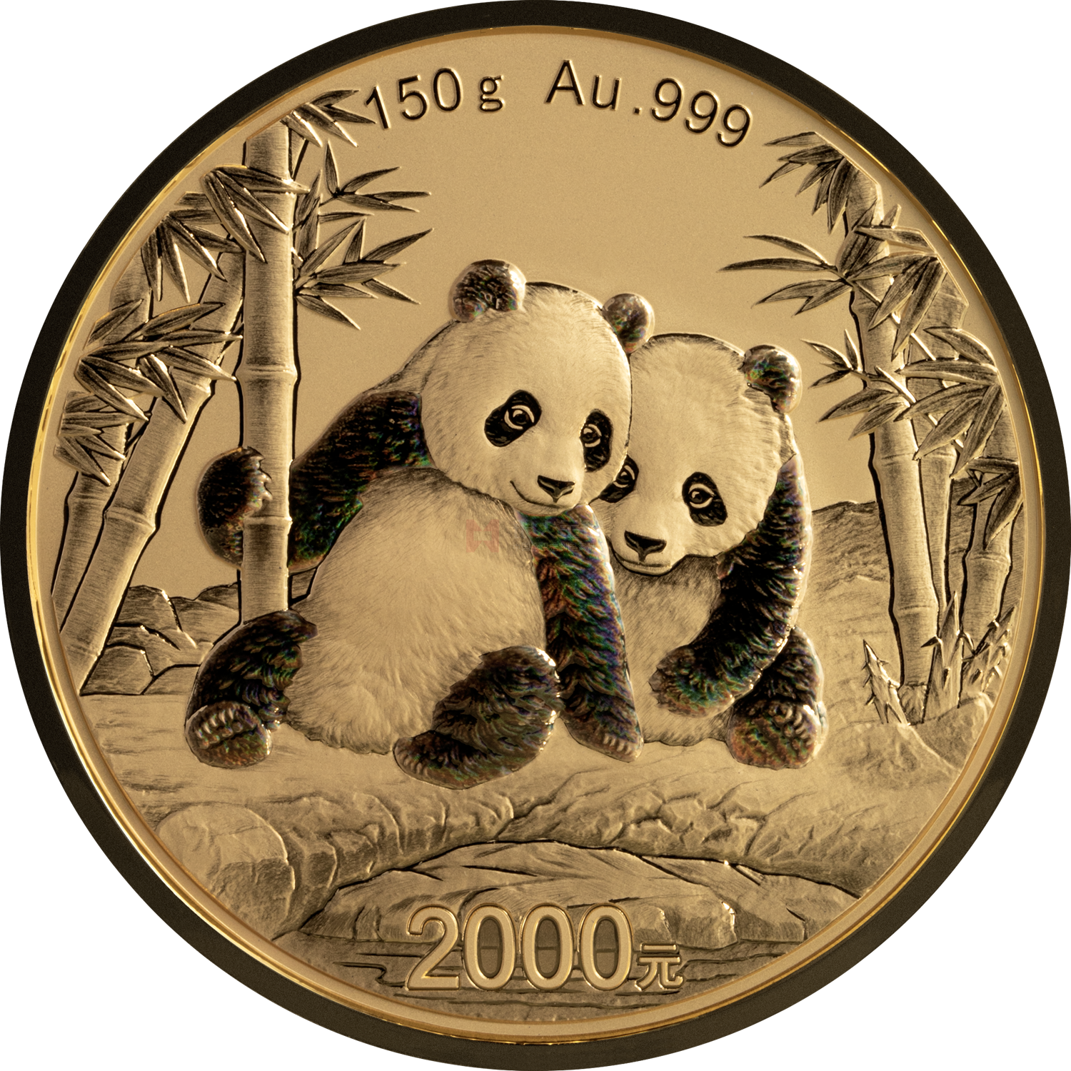 2026版熊猫150克精制金质纪念币